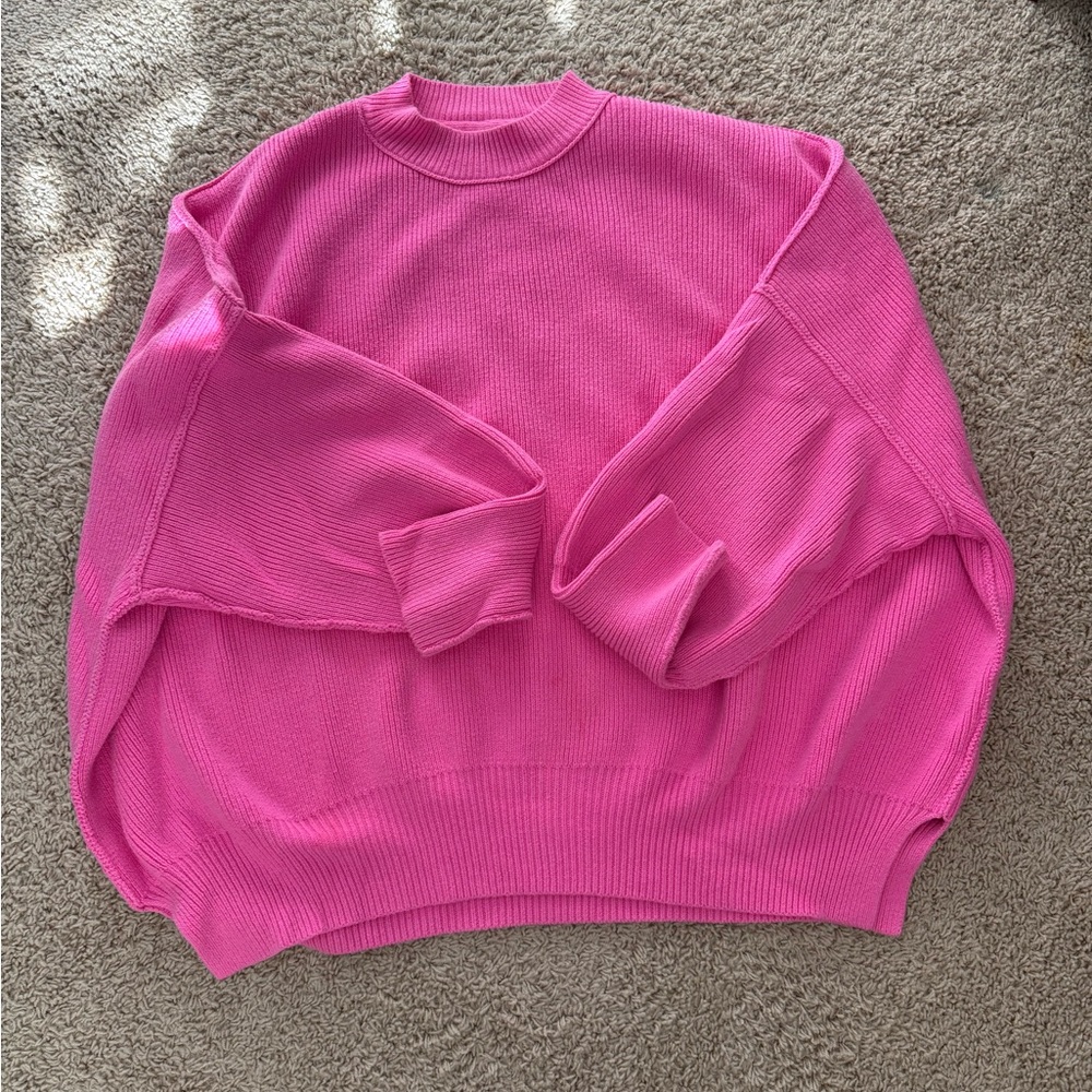 Free People Easy Street Tunic Size L NWT Vavavoom Pink